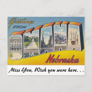Hälsning från Omaha, Nebraska Vykort