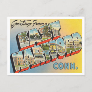 Hälsning från Öster Hartford, Connecticut Travel Vykort