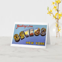 Hälsning från Oswego New York Vintage
