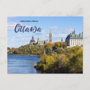 Hälsning från Ottawa Canada Scenia Postcard Vykort