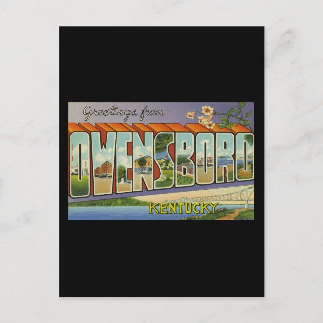 Hälsning från Owensboro Kentucky Vykort (Framsida)