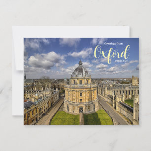 Hälsning från Oxford England Postcard Vykort