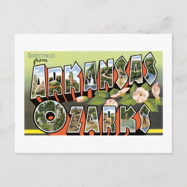 Hälsning från Ozarks! Vykort (Framsida)