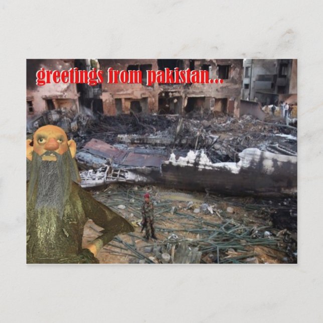 hälsning från Pakistan Vykort (Framsida)