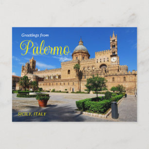 Hälsning från Palermos vykort Italien