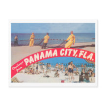Hälsning från Panama City Florida Vintage