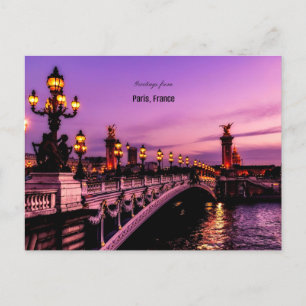 Hälsning från Paris, Frankrike Vykort