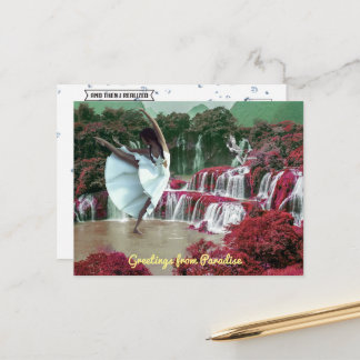 Hälsning från parkeringskort vykort