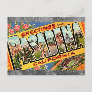 Hälsning från Pasadena Ca. Resepostkort Vykort