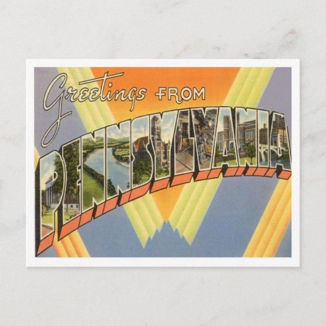 Hälsning från Pennsylvania Vykort (Framsida)