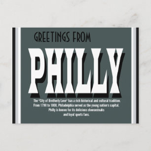 Hälsning från Philly Postcard Vykort