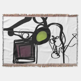 Hälsning från Philydion: Abstrakt Black & White Filt