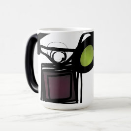 Hälsning från Philydion: Abstrakt Black & White Magisk Mugg