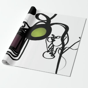 Hälsning från Philydion: Abstrakt Black & White Presentpapper