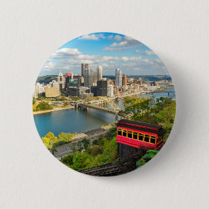 Hälsning från Pittsburgh PA Helgdag Knapp