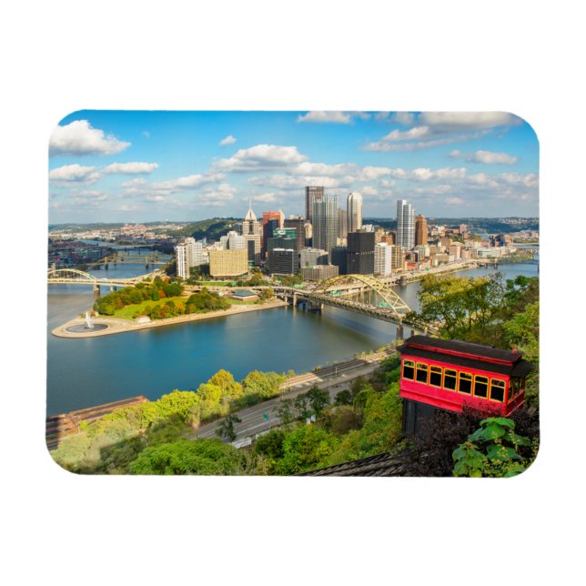 Hälsning från Pittsburgh PA Helgdag Magnet (Horisontell)