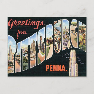 Hälsning från Pittsburgh,Pennsylvania Vykort