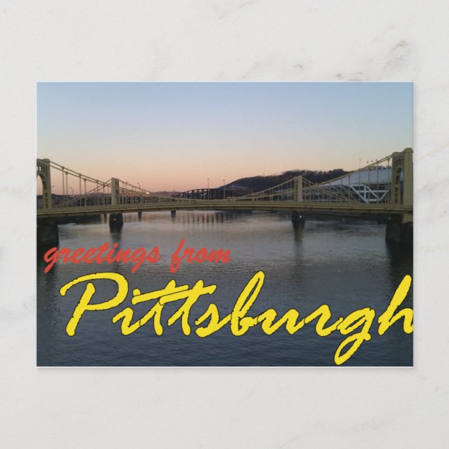 Hälsning från Pittsburgh Vykort (Framsida)