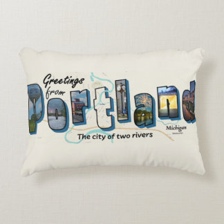 Hälsning från Portland Accent Pillow Prydnadskudde