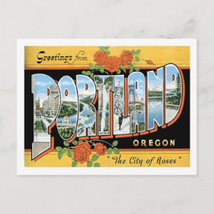 Hälsning från Portland Oregon US City Vykort
