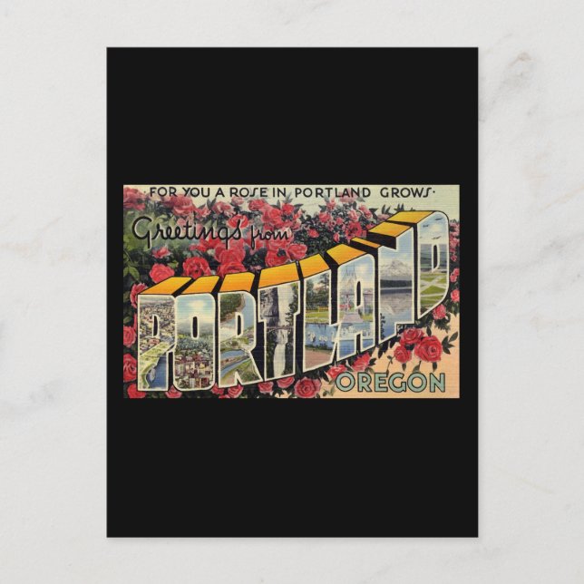 Hälsning från Portland Oregon Vykort (Framsida)