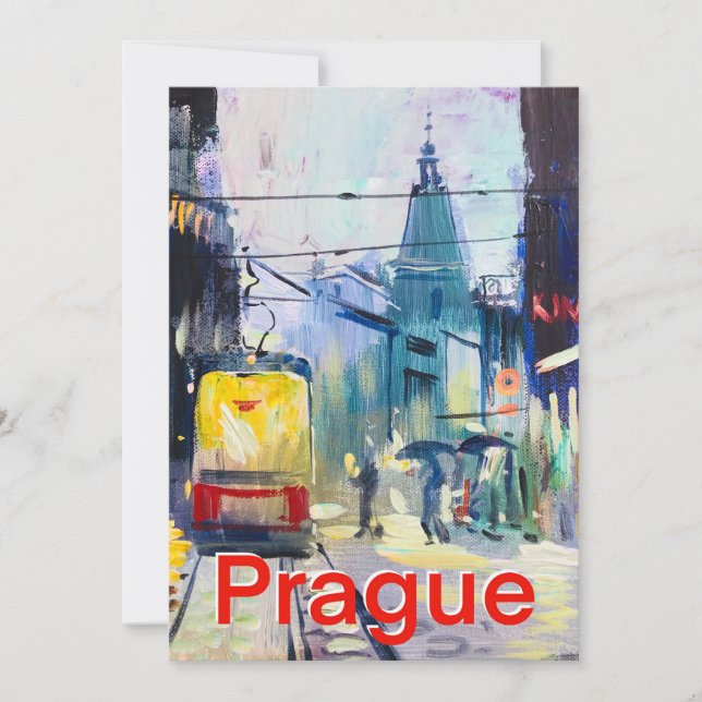 Hälsning från Prag Julkort (Framsida)