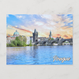 Hälsning från Prag, Tjeckien Vykort