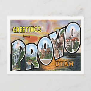 Hälsning från Provo Utah US City Vykort