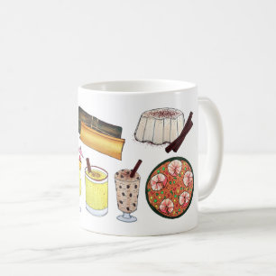 Hälsning från Puerto Rico Carribönöarna Mat Kaffemugg