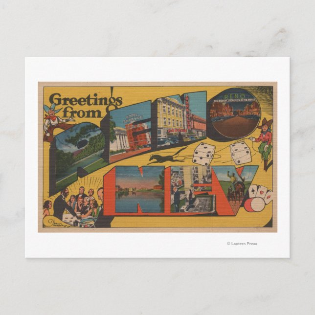 Hälsning från Reno, NevadaReno, NV Vykort (Framsida)