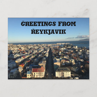 Hälsning från Reykjavik-vykort Vykort