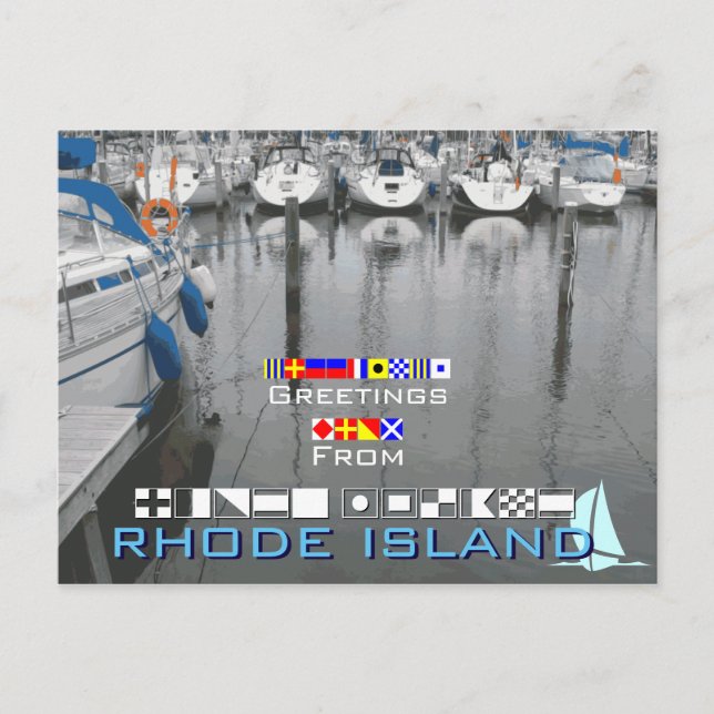 Hälsning från Rhode island Vykort (Framsida)