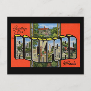 Hälsning från Rockford Illinois Vykort