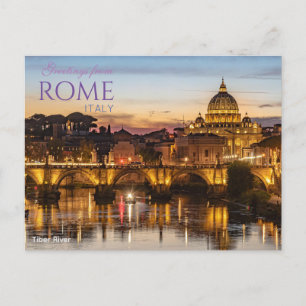 Hälsning från Rom Italien vycard Scenia Vykort