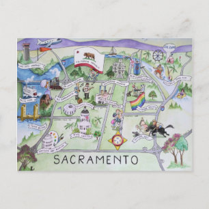 Hälsning från Sacramento, Kalifornien! Vykort