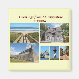 Hälsning från Saint Augustine, Florida Magnet
