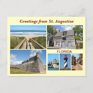 Hälsning från Saint Augustine, Florida Vykort