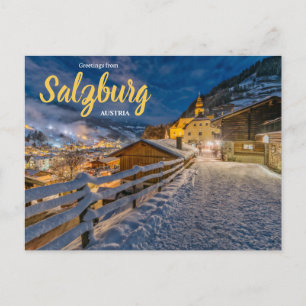 Hälsning från Salzburg Austria Postcard Vykort
