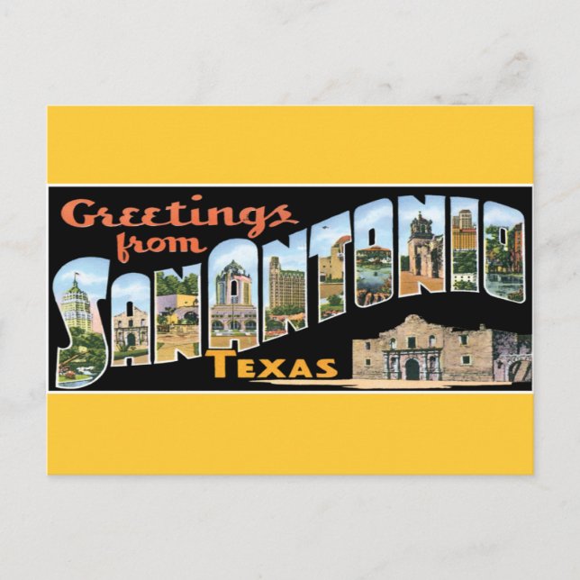 Hälsning från San Antonio Postcard Vykort (Framsida)