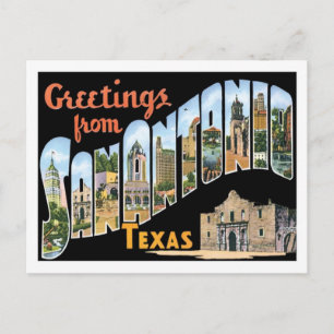 Hälsning från San Antonio Texas US City Vykort