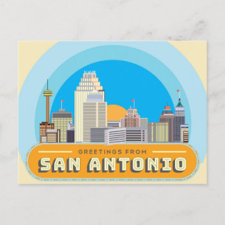 Hälsning från San Antonio Texas USA Vykort