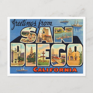 Hälsning från San Diego, California Travel Vykort