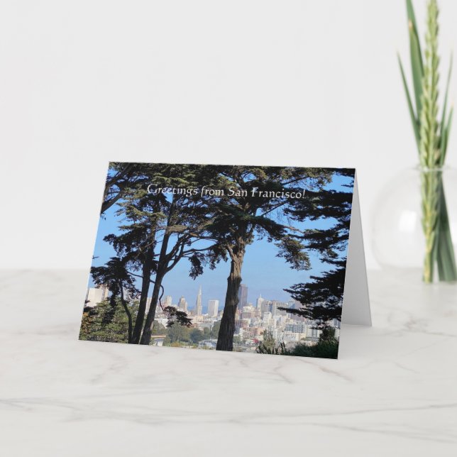Hälsning från San Francisco! Anteckningskort (Framsida)
