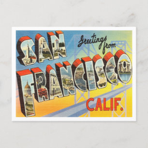 Hälsning från San Francisco, California Travel Vykort