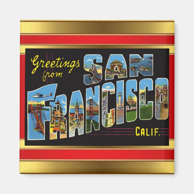 Hälsning från San Francisco Magnet (Framsidan)