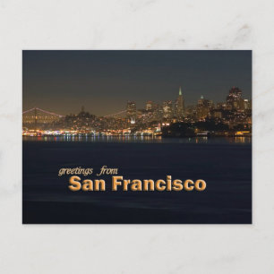 Hälsning från San Francisco - Nattkusten Vykort