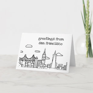 Hälsning från San Francisco - Originalkonst Kort