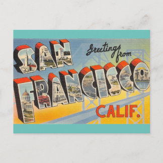 Hälsning från San Francisco Travel-vykort Vykort