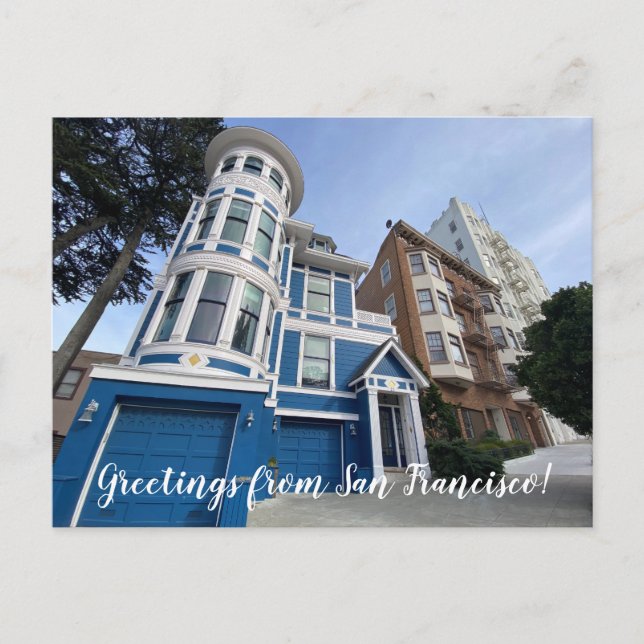 Hälsning från San Francisco! vykort (Framsida)