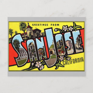 Hälsning från San Jose California Postcard Vykort